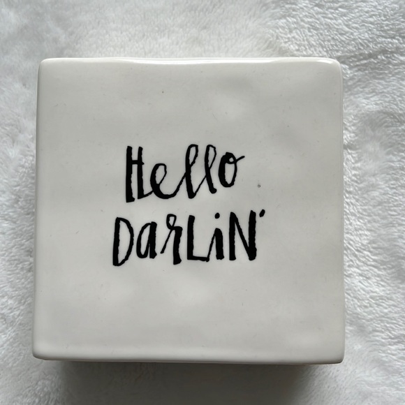 Rae Dunn Hello Darlin ceramic block - Picture 1 of 6